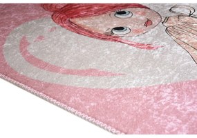 Różowy dywan dziecięcy odpowiedni do prania 160x230 cm Pretty Girl – Vitaus
