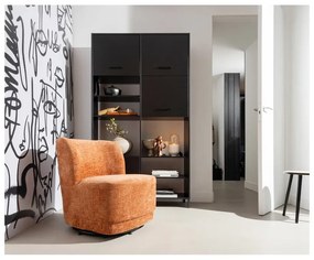 Pomarańczowy aksamitny fotel Atty – WOOOD