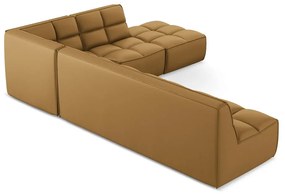 Koniakowy narożnik modułowy z imitacji skóry (strona zmienna) Kalai – Makamii