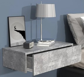 Drewniana ściana wisząca stolik nocny Usal M 60 cm