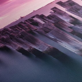 Obraz drewnianych palików (125x70 cm)