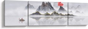 Obraz - Góry we mgle (170x50 cm)