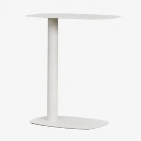 Mesa Pomocnicza Prostokątna 40x25 Cm Z Metalu Odelia Gardenia Biel & ↑50 Cm - Sklum