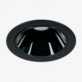 Downlight Led Wpuszczany Z Okrągłą Ramką Ø7 Cm Z Aluminium Luisiana Czarna & 6 W & 38º & Białe Zimne Światło 4000k - Sklum
