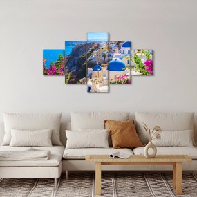 Obraz - Santorini, Grecja (125x70 cm)