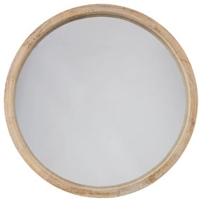 Lustro okrągłe drewniane, Ø 52 cm