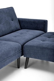 Sofa rozkładana CORNELIUS niebieska HALMAR