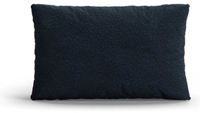 Ciemnoniebieska poduszka na sofę z materiału bouclé Poppy – Micadoni