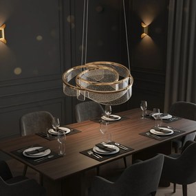 Lampa sufitowa wisząca LED G138-CP 50cm Złota