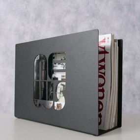 Stojak na gazety metalowy NEWS, 20 x 10 cm