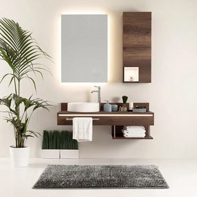 Ciemnoszare dywaniki łazienkowe do WC zestaw 2 szt. 80x50 cm Bati – Restilo