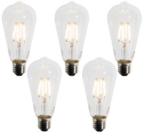 Zestaw 5 żarówek LED E27 A60 z czujnikiem zmierzchu 4W 400 lm 2200K