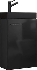 2 szt. umywalka Slito wąska czarna