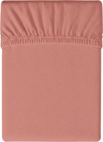 PrzytulneMieszkanie.pl Prześcieradło jersey stary róż 180 x 200 cm