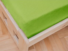 PrzytulneMieszkanie.pl Jersey prześcieradło dziecięce zielone 70x140 cm