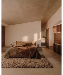 Żółtozielona pościel jednoosobowa z perkalu bawełnianego 150x220 cm Sifinia – Kave Home