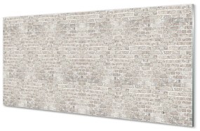 Szklany Panel Cegła mur vintage