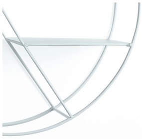 Biała wielopoziomowa metalowa półka 45 cm Sorbo – Tomasucci