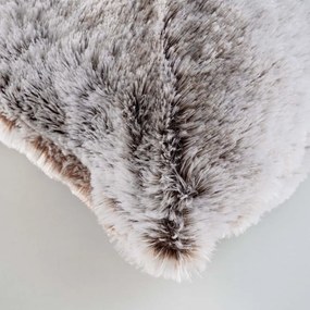 Poduszka dekoracyjna ze sztucznego futra 45x45 cm Antartic – douceur d'intérieur