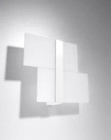 Kinkiet MASSIMO szklany biały SOLLUX  LIGHTING