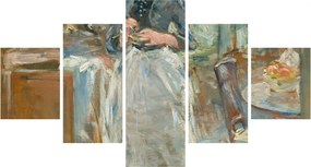 Obraz - Berthe Morisoti, In the Dining Room, reprodukcje (125x70 cm)