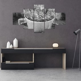 Obraz - Filiżanka natury (125x70 cm)
