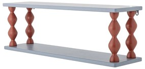 Niebieska wielopoziomowa półka dziecięca 80 cm Bibiola – Bloomingville Mini