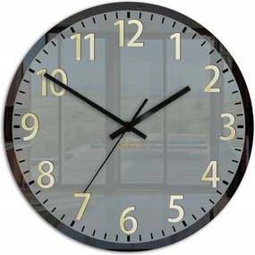 Zegar ścienny okrągły cichy nowoczesny akrylowy na ścianę duże cyfry loft