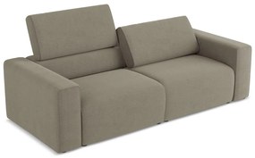 Jasnobrązowa sofa modułowa 224 cm Kalea – Makamii