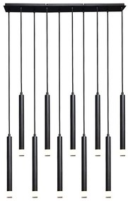 Rabalux 72364 - Żyrandol na lince RAMIRA 10xG9/5W/230V czarny