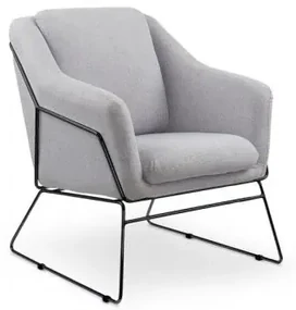 Fotel SOFT 2 jasnoszary/czarny HALMAR