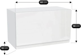 Zestaw Mebli Kuchennych MODERN 200 cm Biały Połysk Nowoczesny