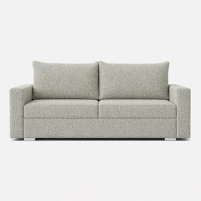 Sofa z Funkcją Spania DRAVOS Szara Boucle Nowoczesna