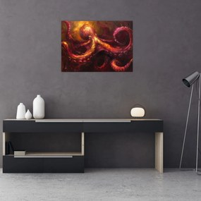 Obraz na szkle - Ośmiornica, obraz olejny (70x50 cm)