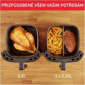 Czarna frytkownica beztłuszczowa Easy Fry &amp; Grill XXL EY801815 – Tefal