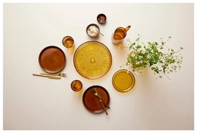 Pomarańczowy szklany półmisek ø 30 cm Kusintha – Bitz