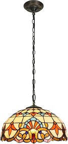 Brilagi - Żyrandol Tiffany witrażowy na łańcuchu MIRABELLA 1xE27/60W/230V śr. 40 cm