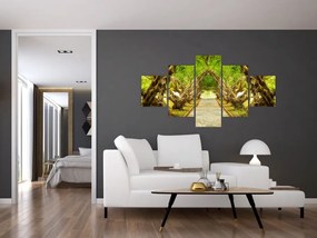 Obraz - Żywy tunel plumerii (125x70 cm)