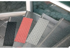 Gumowe nakładki na schody, 750 x 250 mm, 1 Szt., szary