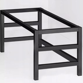 Biurko gamingowe 120 cm czarne – styl loft, blat MDF i metalowa rama, ergonomiczny design