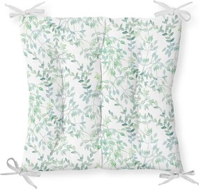 Poduszka na krzesło z domieszką bawełny Minimalist Cushion Covers Delicate Greens, 40x40 cm
