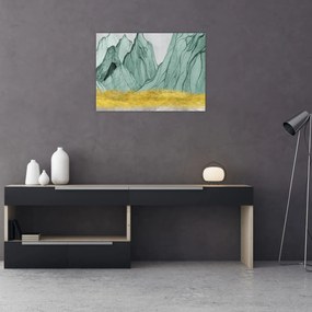 Obraz - Emerald Mountains N⁰1 (70x50 cm)