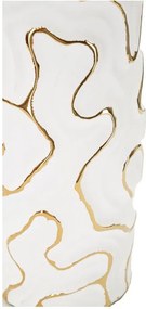 Ceramiczny wazon w biało-złotym kolorze (wysokość 25 cm) Adore – Mauro Ferretti