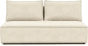 Sofa z Funkcją Spania MAVIA Kremowa Boucle Nowoczesna