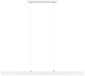 Biała lampa wisząca LED 96cm z metalu W96LED-4K-WEIß wymienny LED wyso