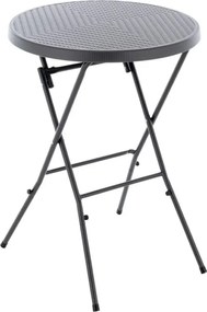 Składany wysoki stolik - szary 110 cm