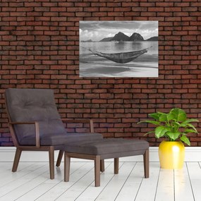 Obraz na szkle - Hamak na plaży (70x50 cm)