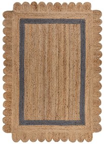 Szaro-naturalny dywan z juty tkany ręcznie 160x230 cm Grace Grey – Flair Rugs
