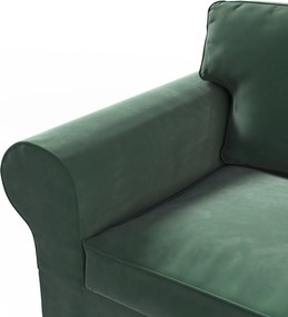 Pokrowiec na sofę Ektorp 2-osobową, rozkładaną, model do 2012 kolor zielony tkanina połyskliwa, welwetowa