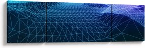 Obraz - Góry w modelu komputerowym (170x50 cm)